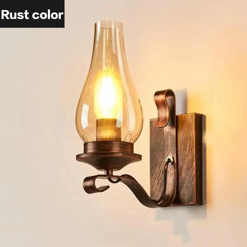 Retro Industrial Iron Wall Lamp