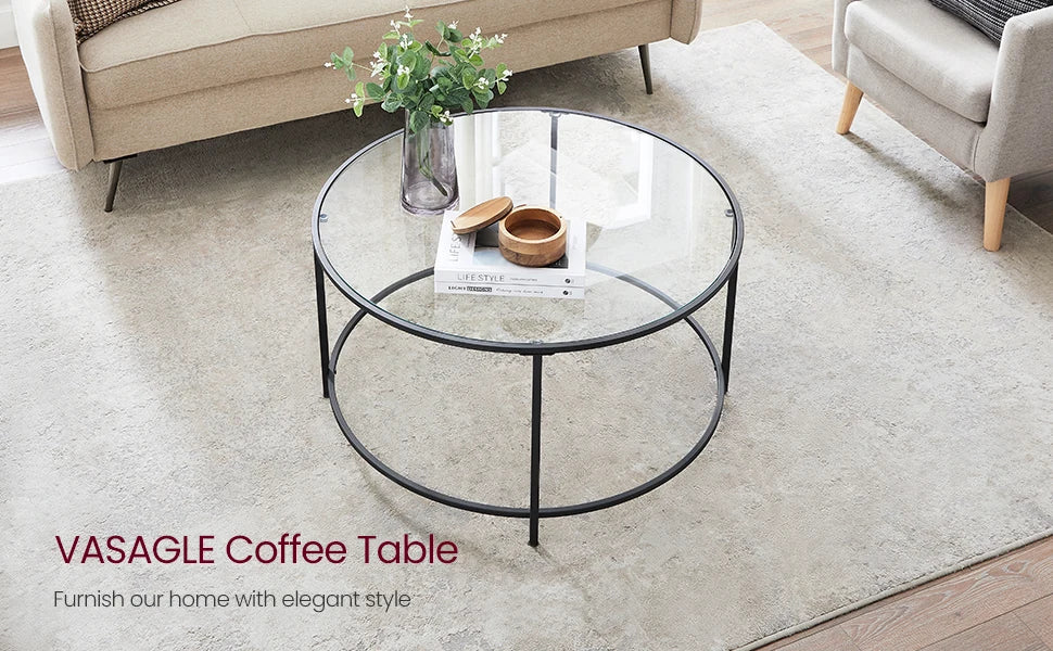 Glass Round Coffee Table
