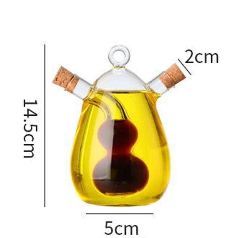 Two-in-one Glass Oil Bottle