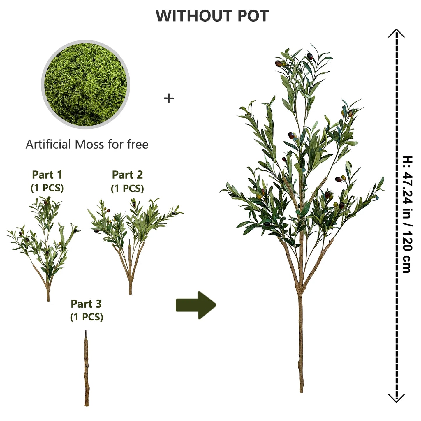 Artificial Olive Tree