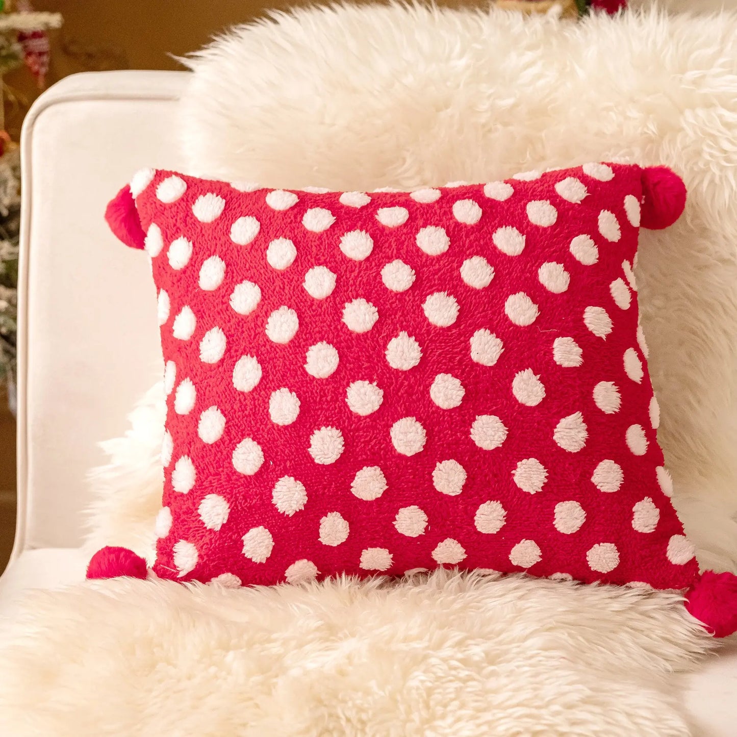 New Jacquard Christmas Sofa Pillowcase