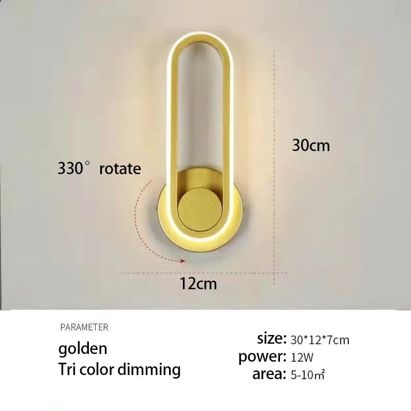 Modern Rotatable LED Wall Sconce