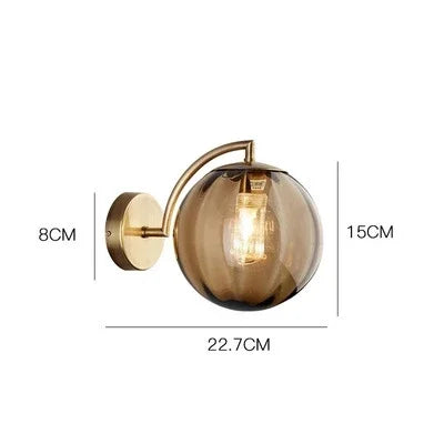 Color Glass Wall Light