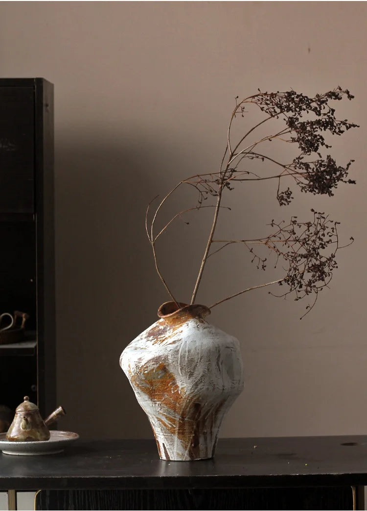 Vintage Wabi-Sabi Style Pot