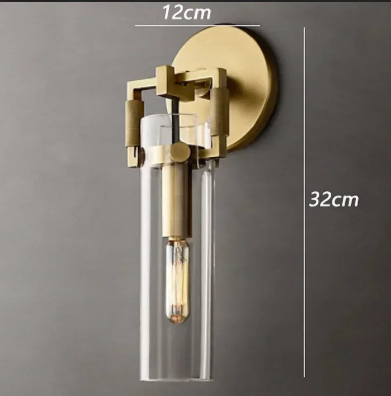 Glass Wall Lamp Industrial Style