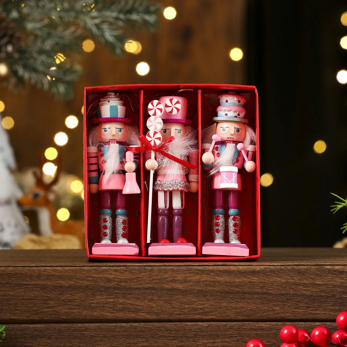 Christmas Tree Decoration Pecan Soldier 3/4/5PCS