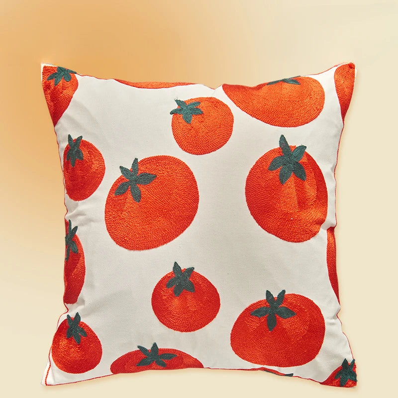 Fruit Canvas Throw Pillow Cover