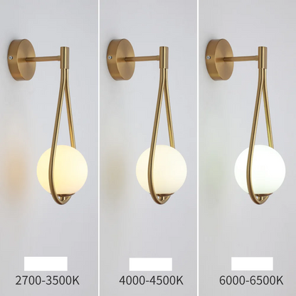 Glass Ball Wall Light