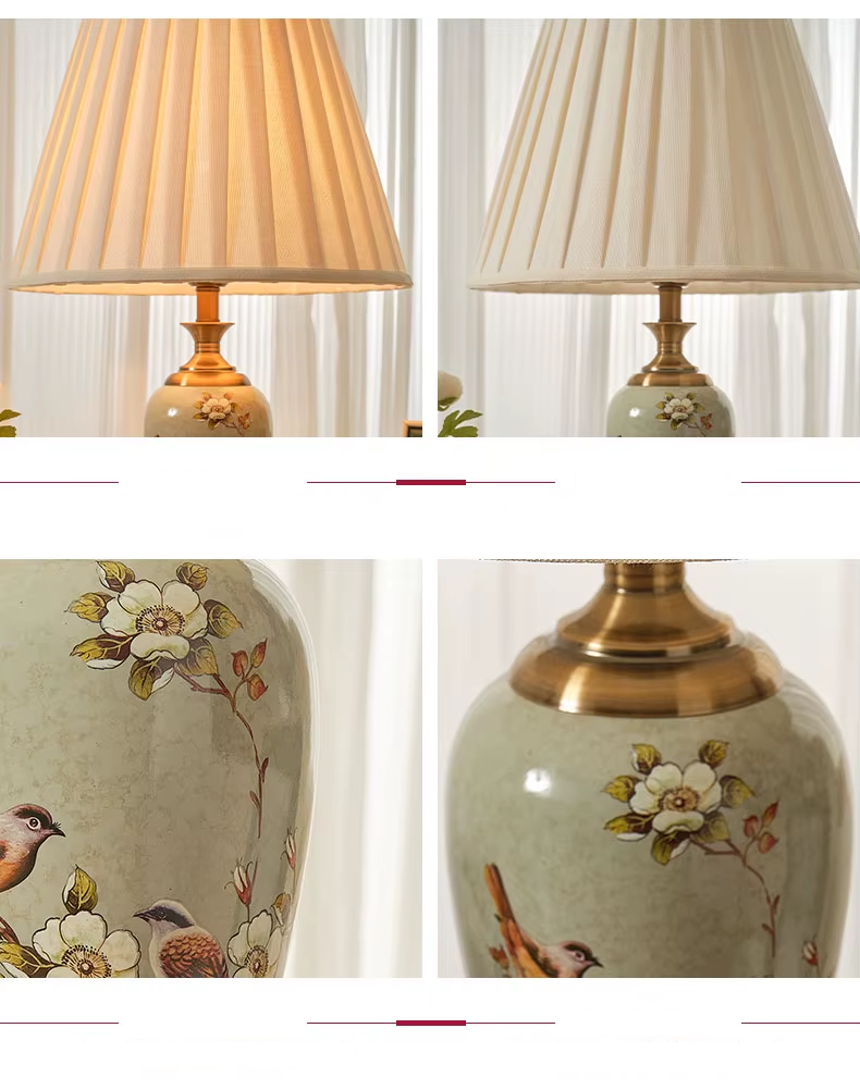 Vintage Chinese Style Ceramic Table Lamp