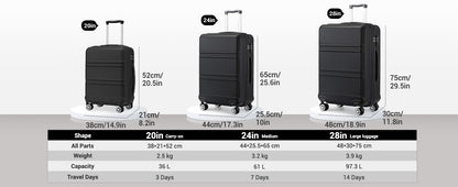 Kono Lightweight Cabin Suitcase
