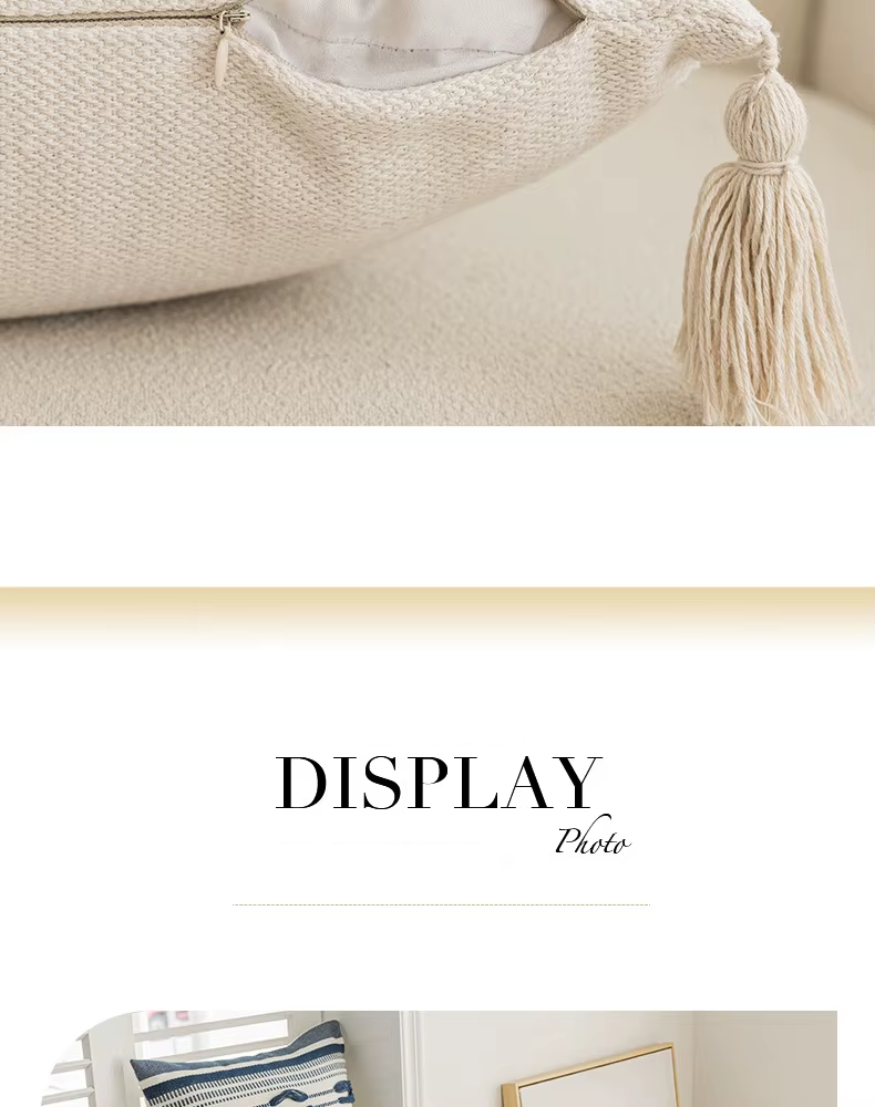 Blue Plush Throw Pillow Cover