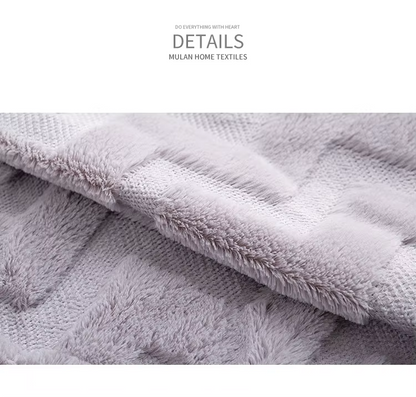 Wave Pattern Plush Throw Pillow