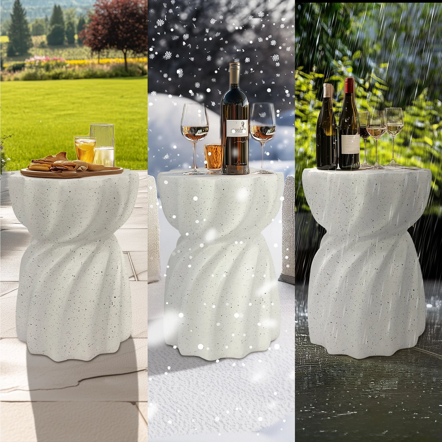 Lightweight Concrete Accent Table