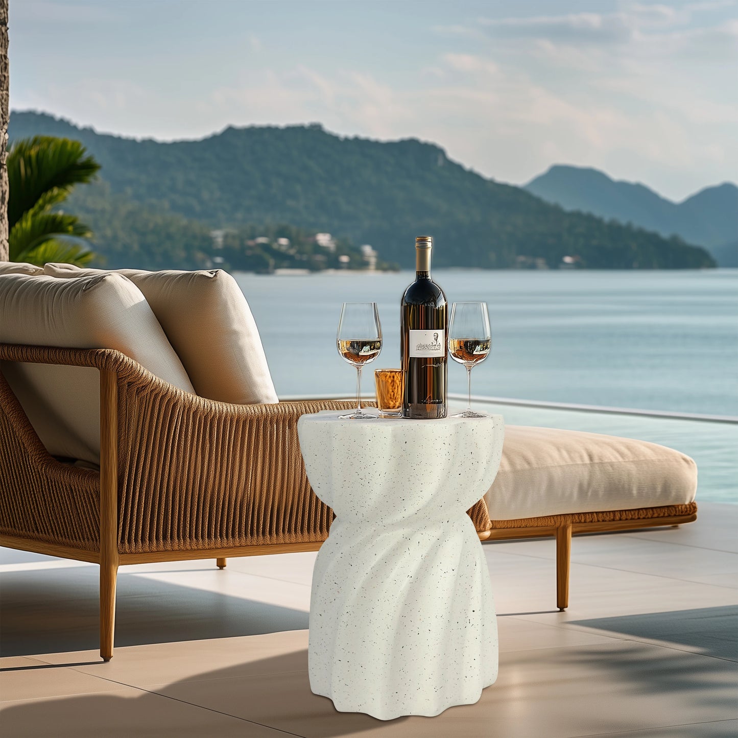 Lightweight Concrete Accent Table