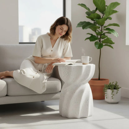 Lightweight Concrete Accent Table