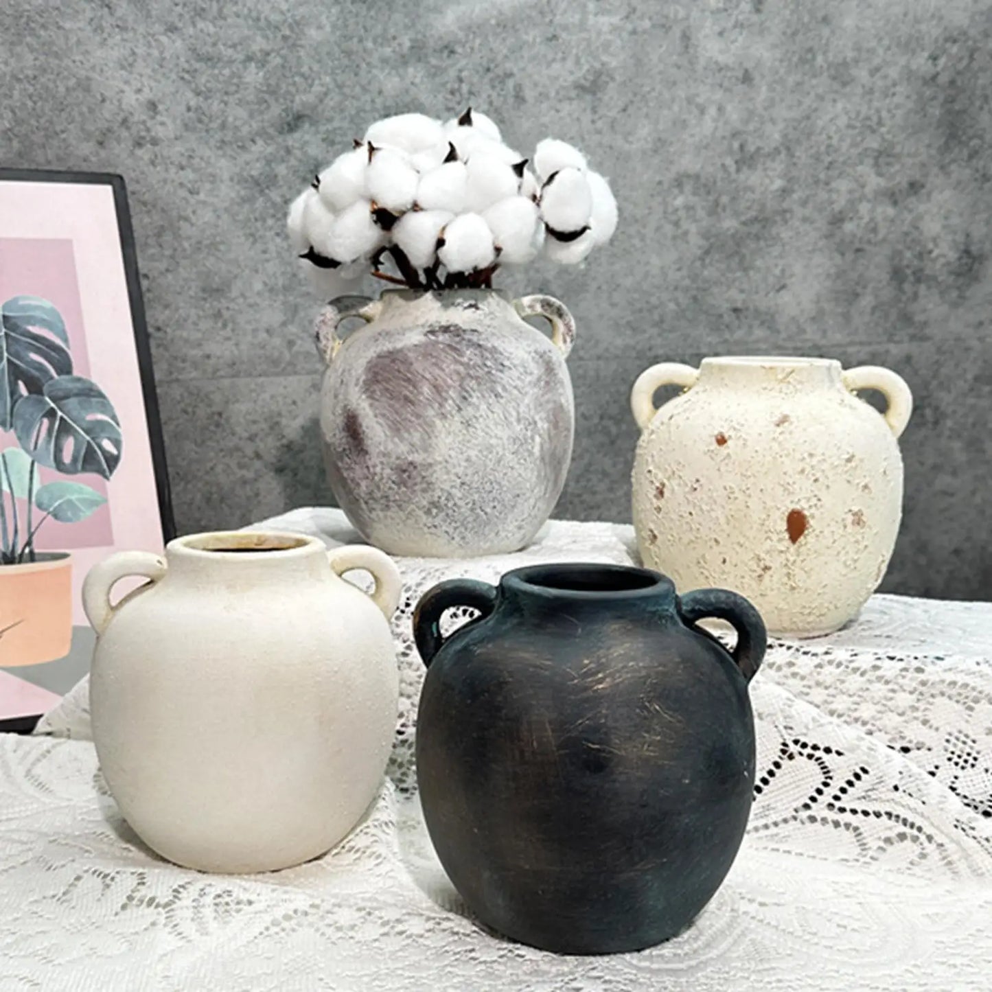 Retro Wabi Sabi Ceramic Vase