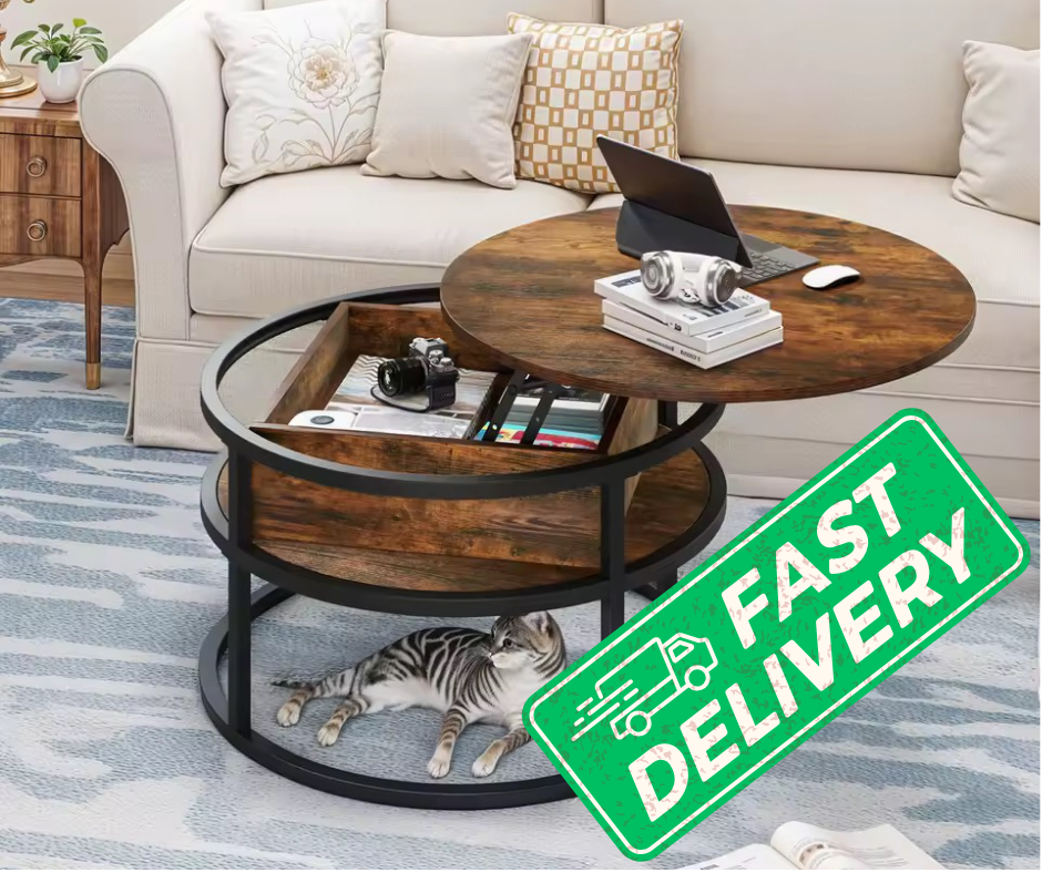 Round Lift Top Coffee Table