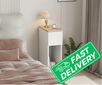 Modern Slim Tall Bedside Table