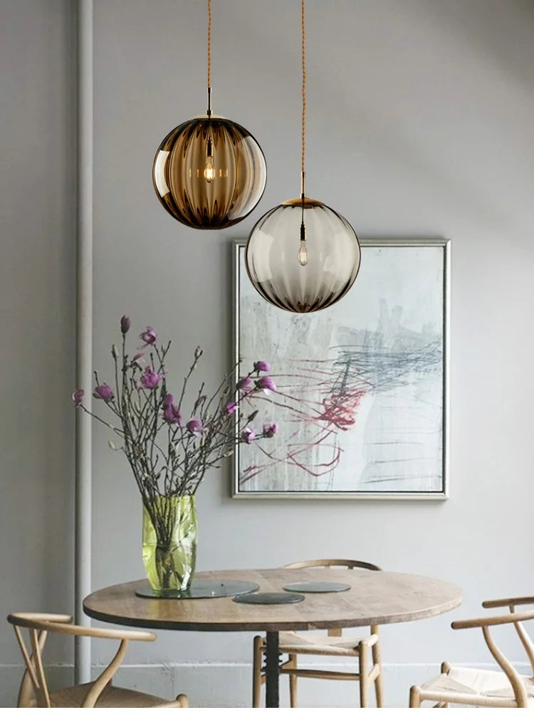 Glass Ball Pendant Light