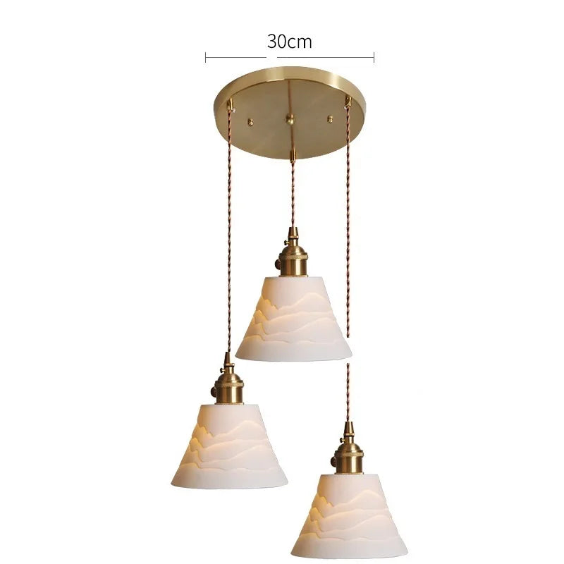 White Ceramic Pendant Lights
