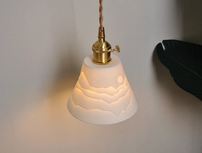White Ceramic Pendant Lights