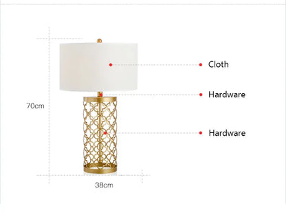 Golden Hollow Table Lamp