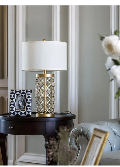 Golden Hollow Table Lamp