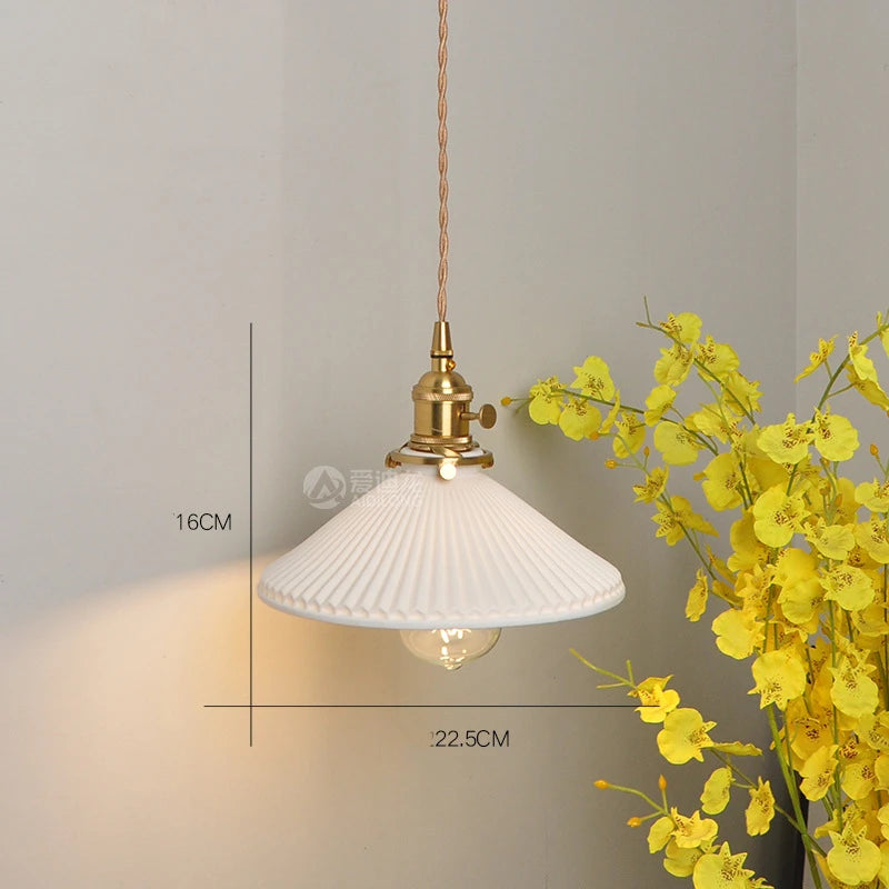 White Ceramic Pendant Lights