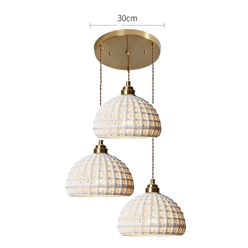 White Ceramic Pendant Lights