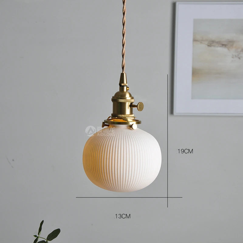 White Ceramic Pendant Lights