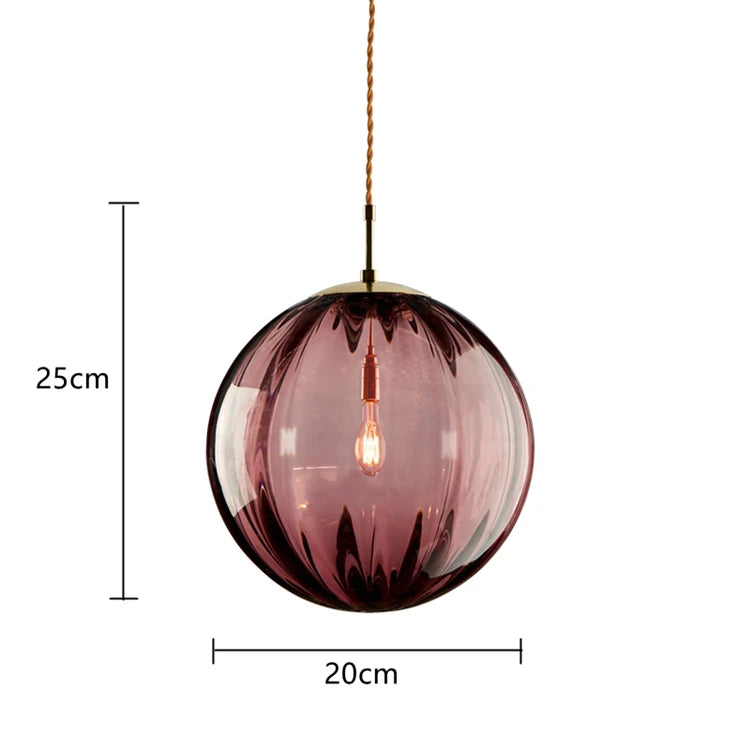Glass Ball Pendant Light