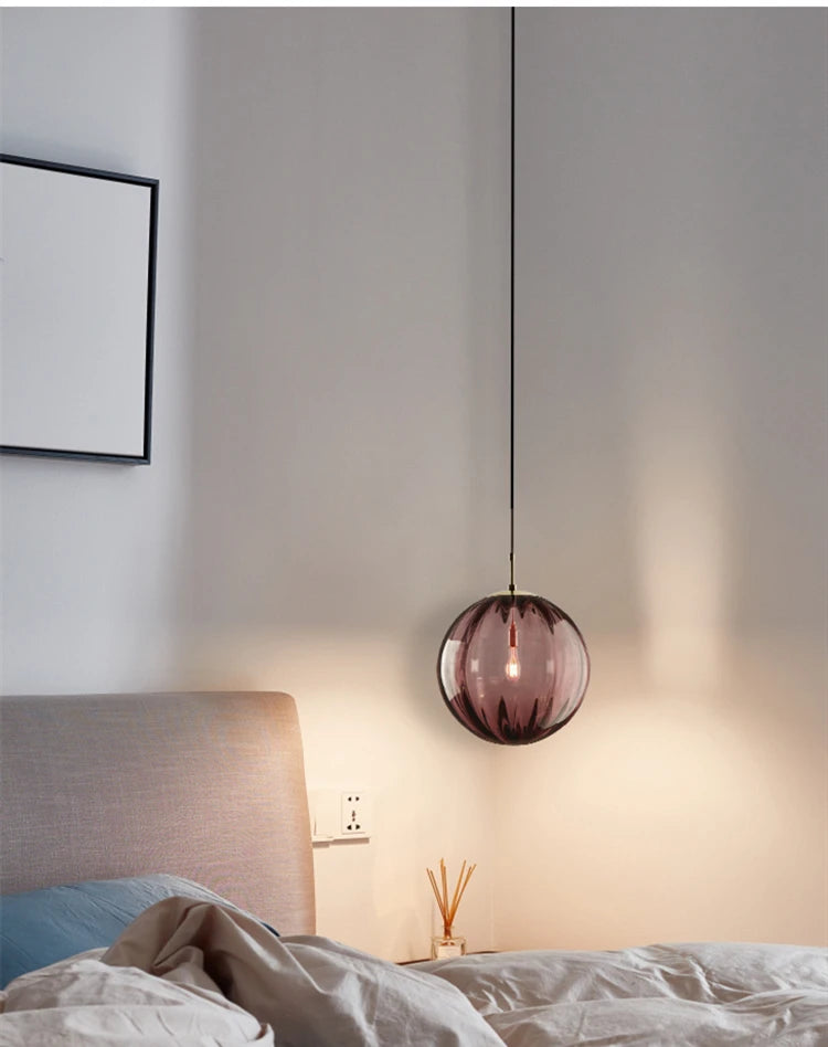 Glass Ball Pendant Light