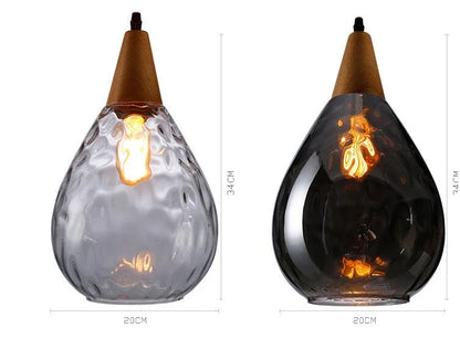 Vintage Glass Ball Pendant Light