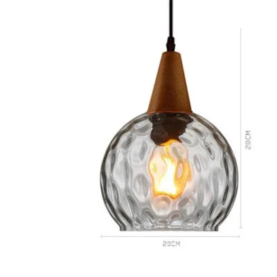 Vintage Glass Ball Pendant Light