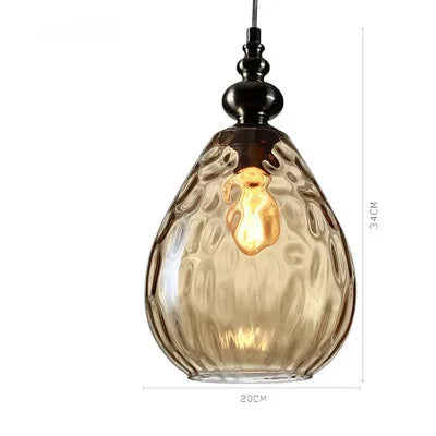 Vintage Glass Ball Pendant Light