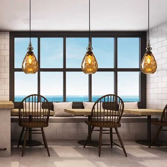 Vintage Glass Ball Pendant Light