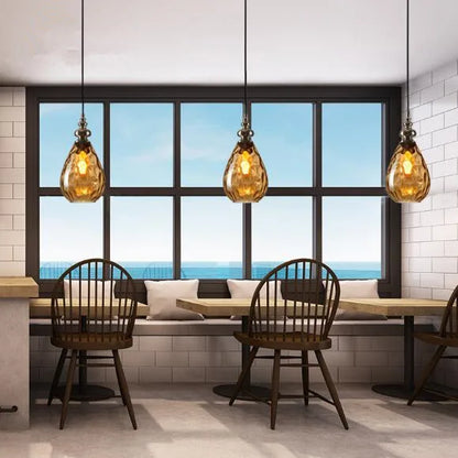 Vintage Glass Ball Pendant Light