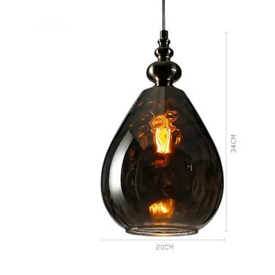 Vintage Glass Ball Pendant Light