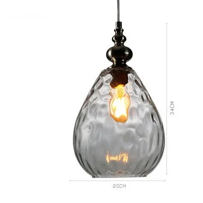 Vintage Glass Ball Pendant Light