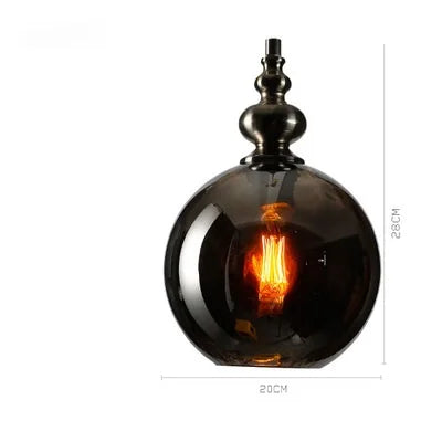 Vintage Glass Ball Pendant Light