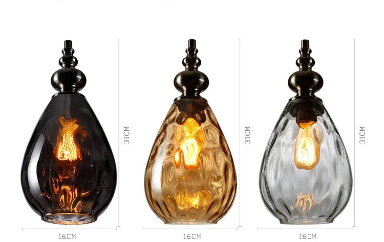 Vintage Glass Ball Pendant Light