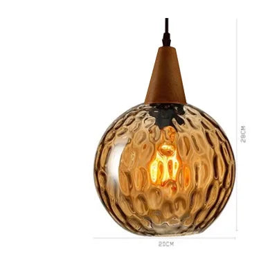 Vintage Glass Ball Pendant Light