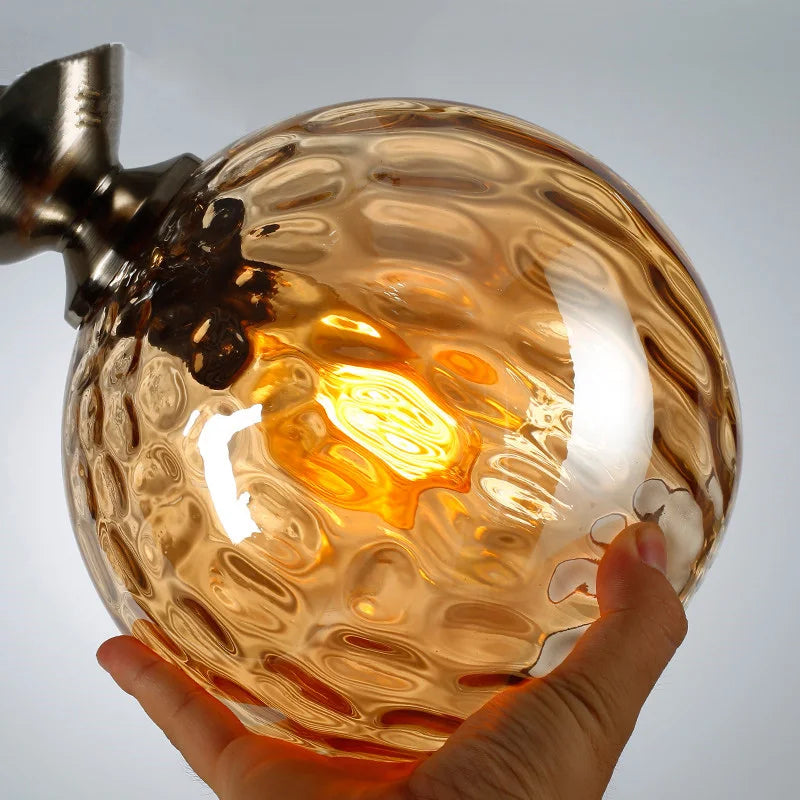 Vintage Glass Ball Pendant Light