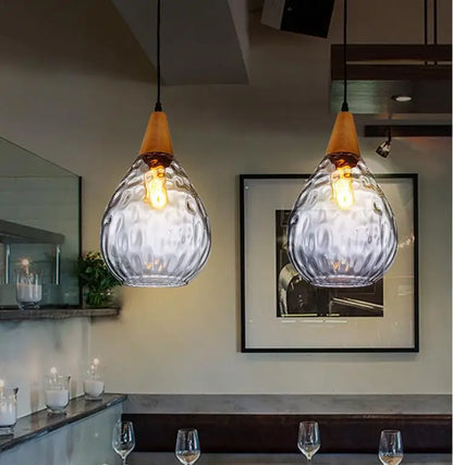 Vintage Glass Ball Pendant Light