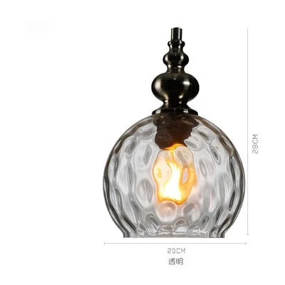 Vintage Glass Ball Pendant Light
