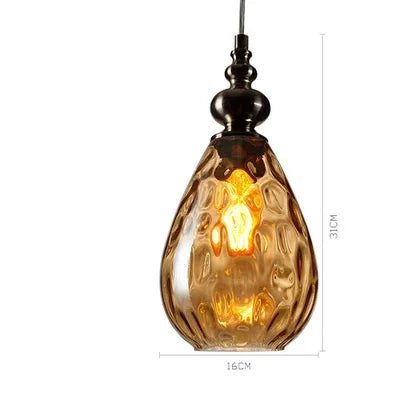 Vintage Glass Ball Pendant Light