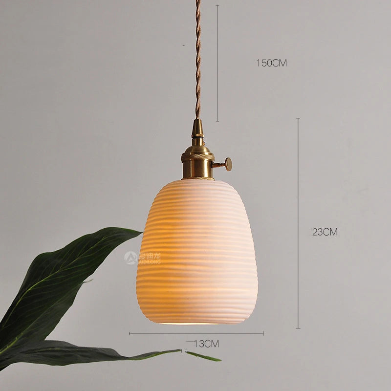 White Ceramic Pendant Lights