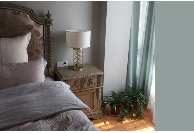 Golden Hollow Table Lamp