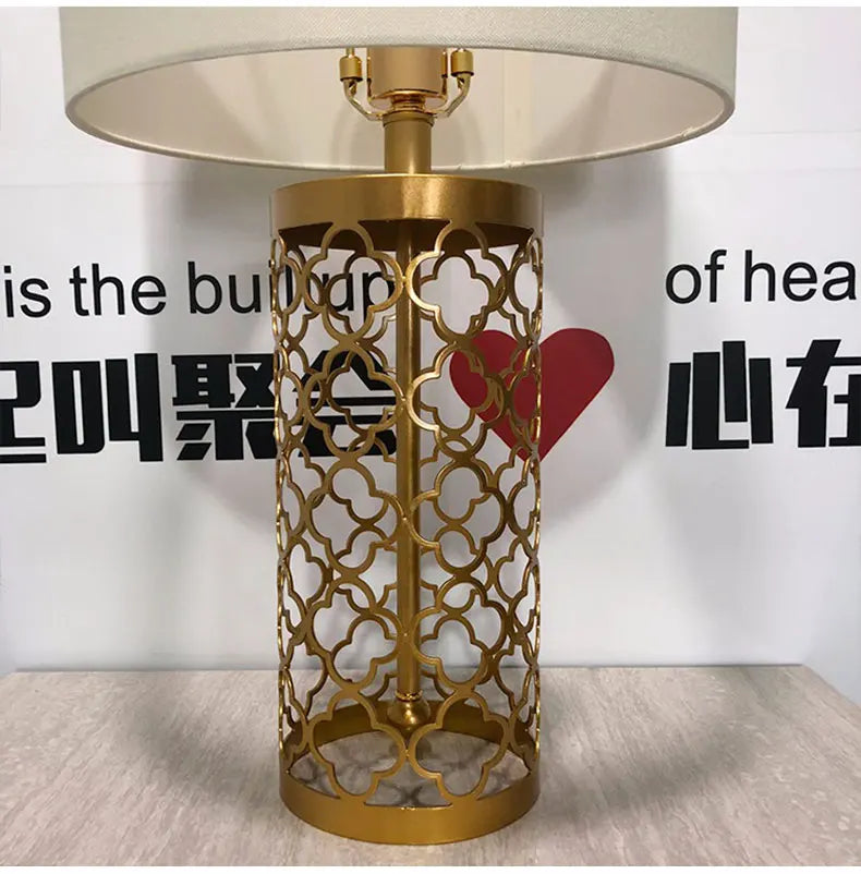 Golden Hollow Table Lamp