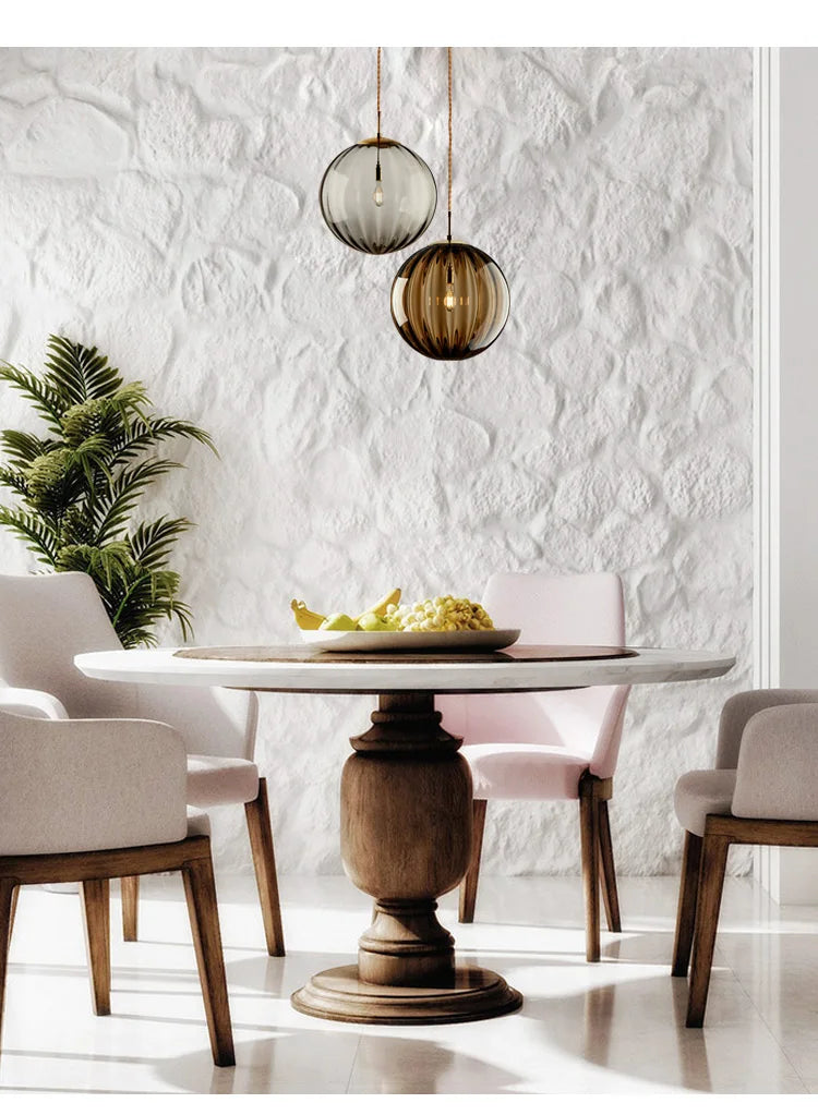 Glass Ball Pendant Light